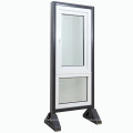 Design Acoustical Insulation Plastic PVC Double Swing Glass Casement Window